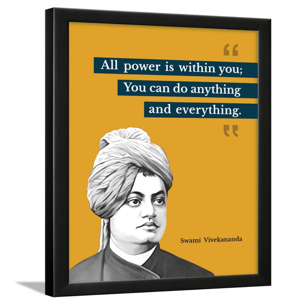 Swami Vivekananda Motivational Quotes Frames For Office&Student